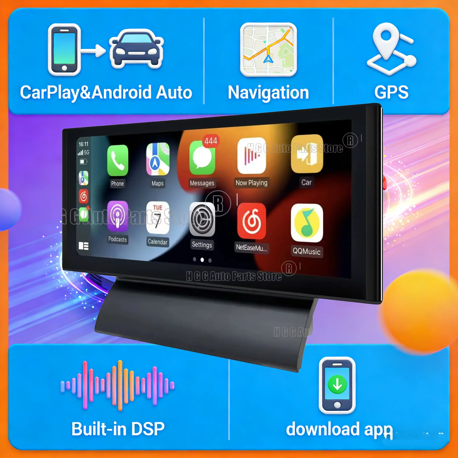 Carplay Android 13 For Audi A8 D4 2011 2012 2013 -2018 Car GPS Navigation Auto Stereo Headunit Multimedia Player 4G SIM Satnav