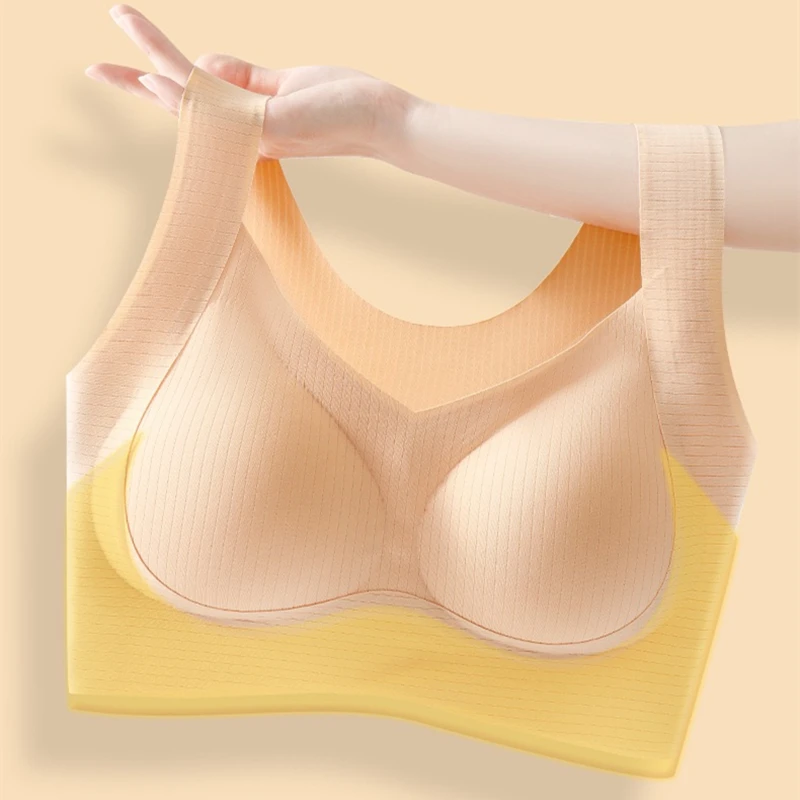 Sexy, spurloser, einteiliger Damen-Unterwäsche-Weste-Stil, schweißabsorbierend, ohne Stahlringe, brusthaltender, bequemer BH