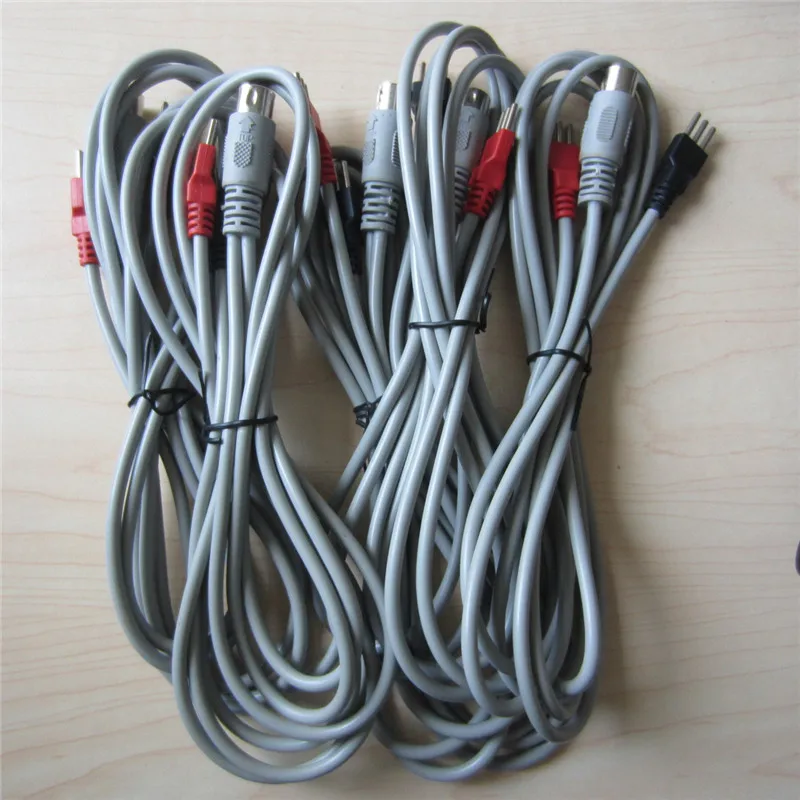 10pcs electric lines electrode infrared cables for ems hot body massage machine