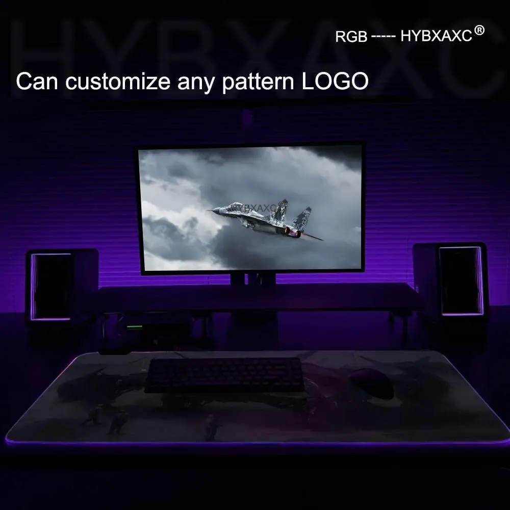 Large Mouse Pad 900X400 RGB Mousepad Aircraft Computer Table Surface Carpet Plane Gaming Desk Mat Aviation Airplane Pads Gamer