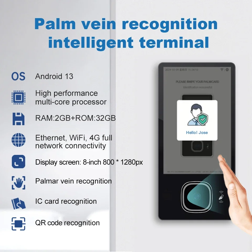 Leshun Intelligent Biometric Palm Vein Machine For Access Control And Payment