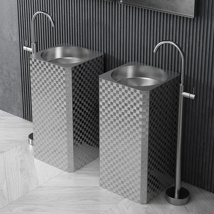 Modern Luxury Corrosion Resistant 304 Stainless Steel Anti-rust Anti-fingerprint Base Basin