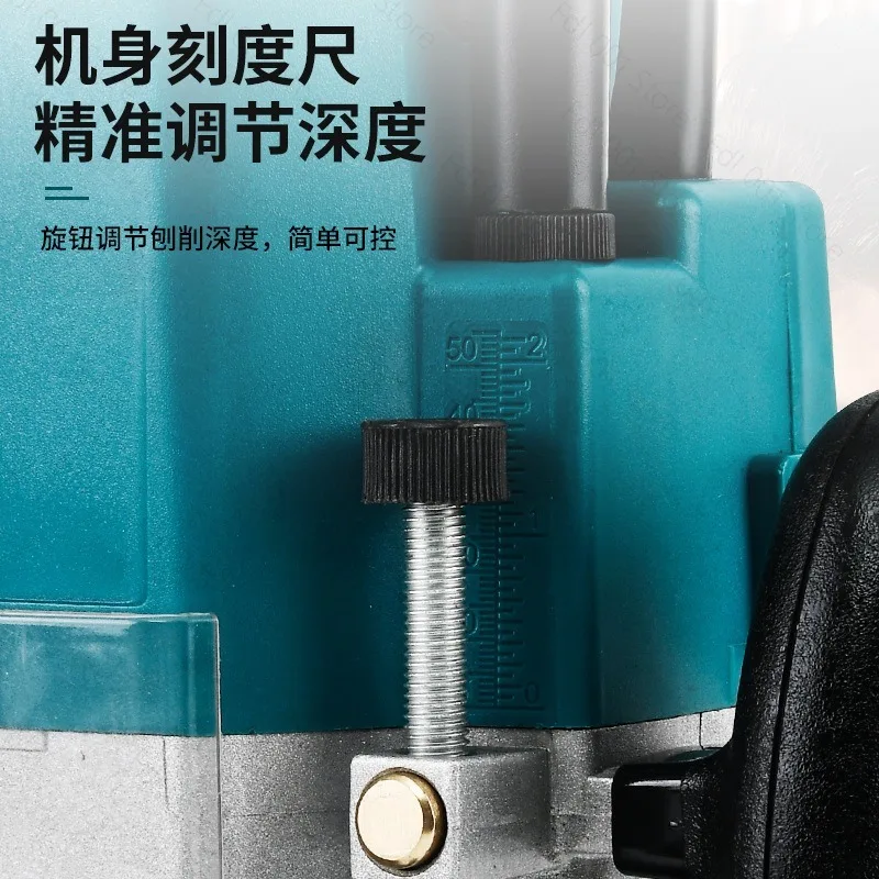 Electric Wood Router Trimmer Wood Milling Engraving Slotting Trimming Machine Hand Carving Carpentry Router
