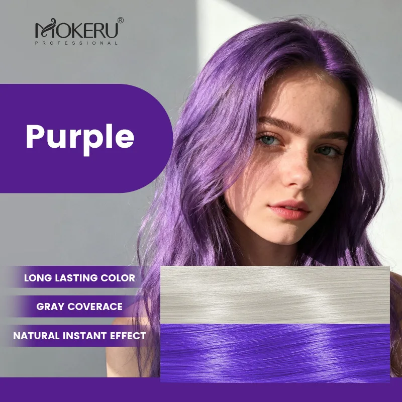 Mokeru Argan Oil Black Hair Dye Shampoo Natural Organic Long Lasting Permanent Gray Hair Color Shampoo for Women Fast Color Dye