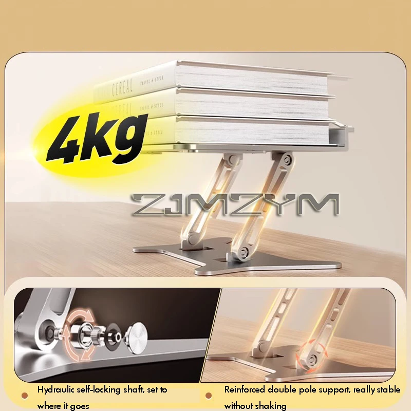 Foldable Lifting Reading Stand with Sturdy Metal Bookshelf Perfect for Reading Books And Documents