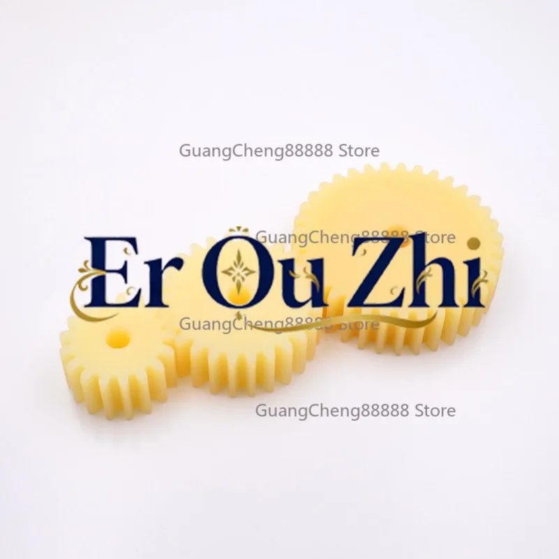 Nylon spur gear 2 mold 12-50 teeth, mechanical transmission, cylindrical gear rack, plastic spur gear