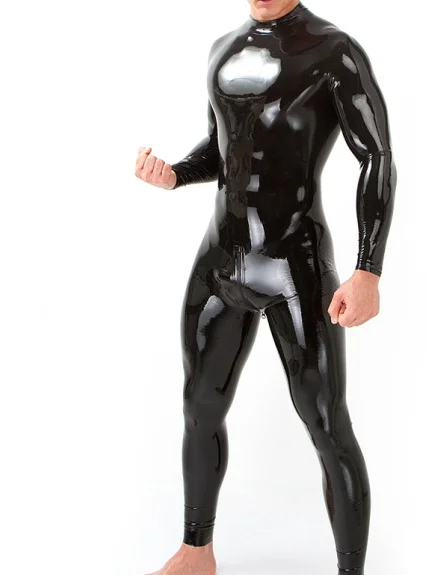 Borracha Zentai Cosplay Global, 100% Látex Gummi Catsuit, Calças Justas Anzug Anzug, 0,4mm