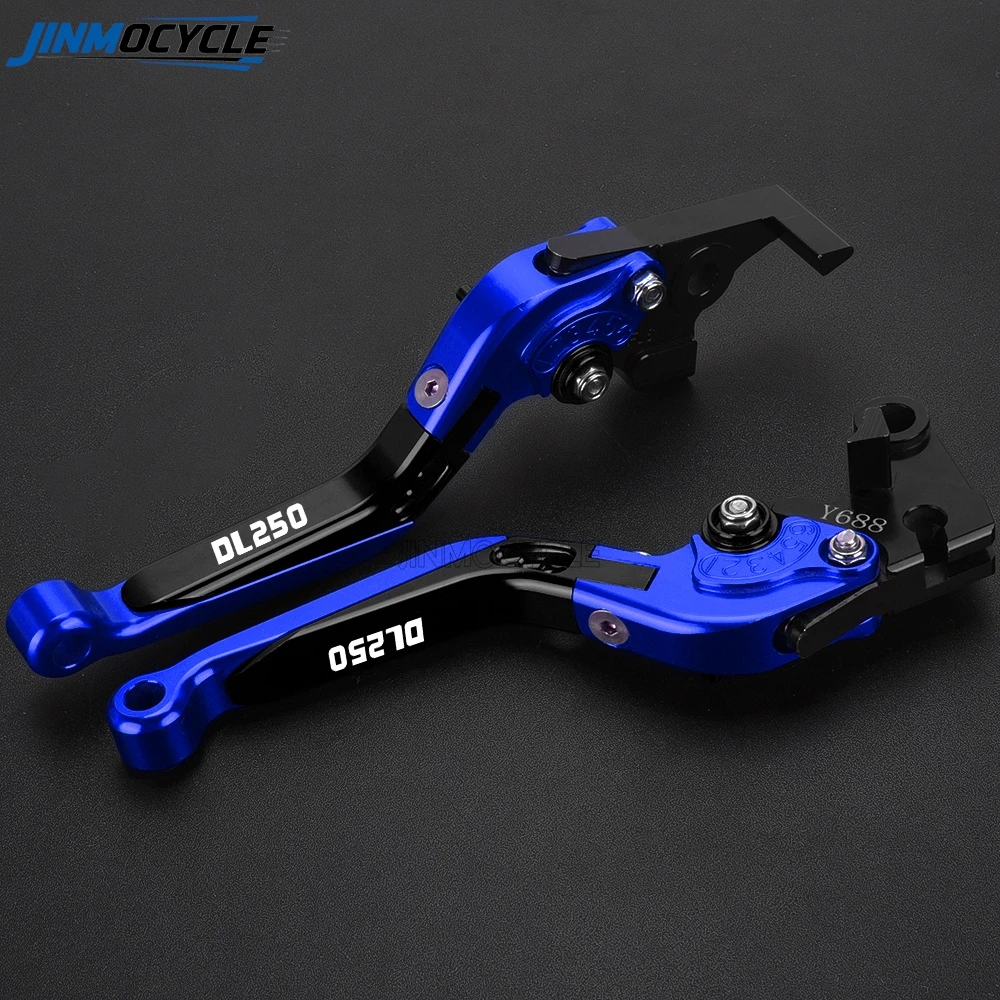 For Suzuki DL250 V-STROM DL 250 VSTROM 2017 2018 2019 JINMOCYCLE Aluminum Brake Clutch Levers Handlebar Hand Grips Accessories