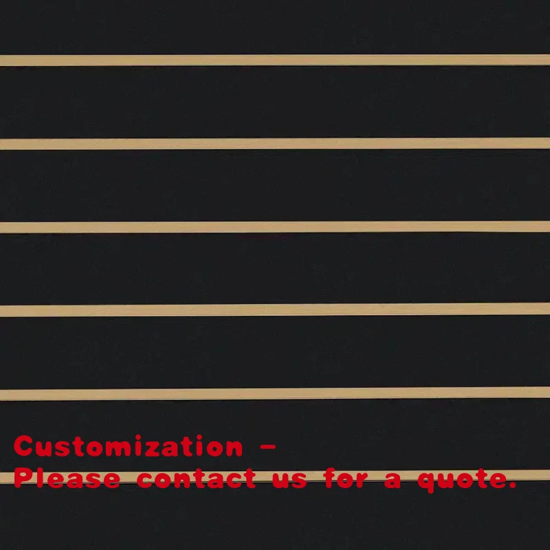 Customize.Factory 4x8ft Melamine Face MDF Aluminum Slatwall Panel