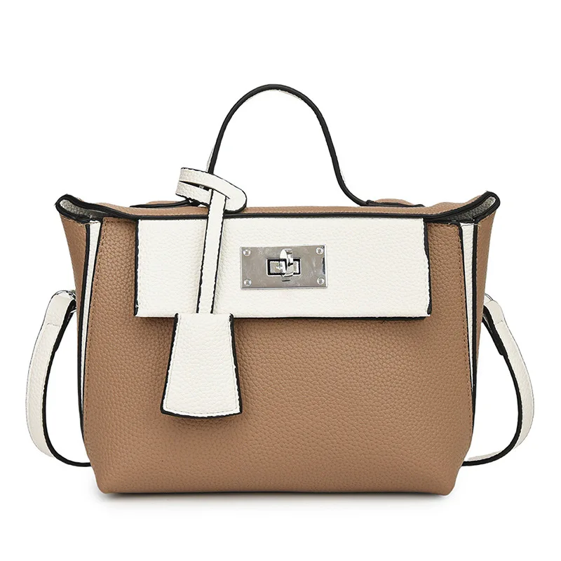 2025 Bolso tipo cubo para mujer, bandolera y bolso de hombro de moda, bolso de cuero versátil con asa superior para uso diario