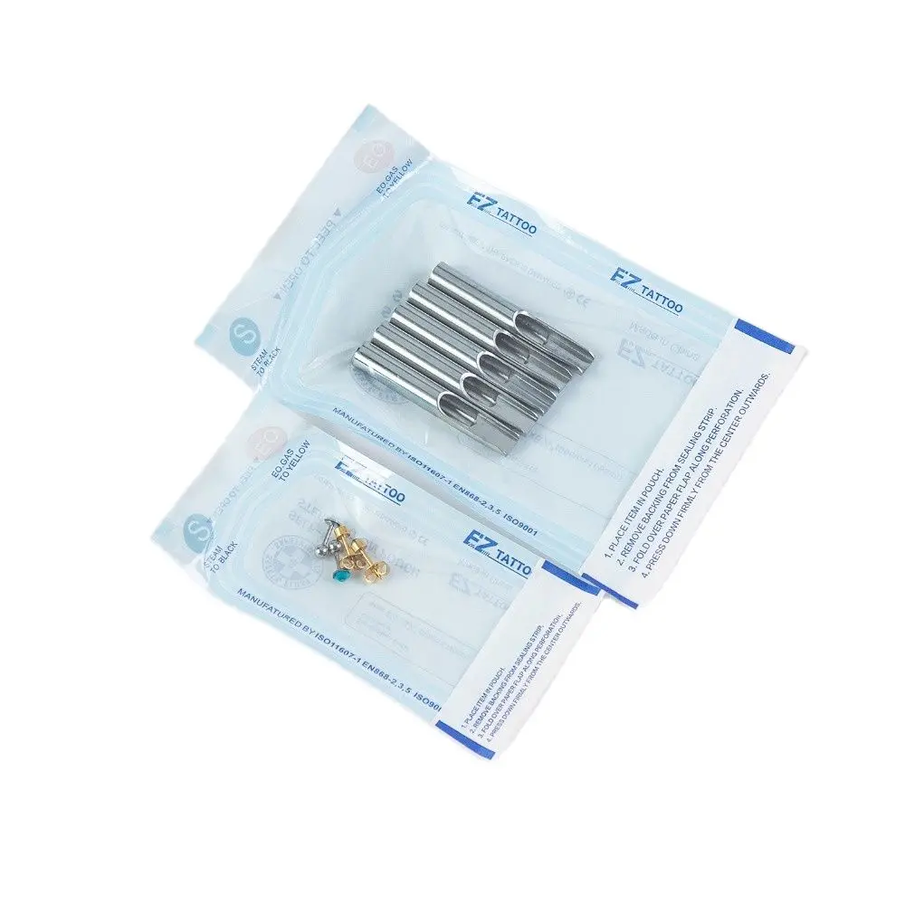 200 Pcs EZ Self Sealing Pouches Bags Disposable Steriled Medical-grade Bag for Machines Tattoo Accessories Supplies