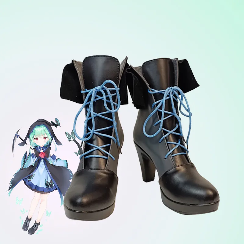 

Hololive Vtuber Cosplay Uruha Rushia Shoes Unisex Halloween Party Accessory Custom Made Boots