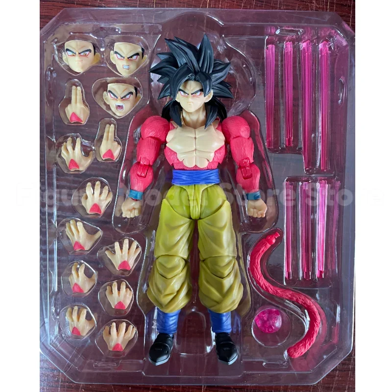 In Stock Demoniacal Fit 1/6 Dragon Ball Z SHF Super Saiyan 4 GT SSJ4 Untamed Power Son Goku Anime Action Figure Model Toys