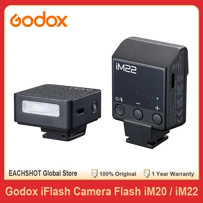 

Godox iFlash iM20 iM22 Мини Портативная вспышка для камеры Sony Nikon Canon Fujifilm Olympus Panasonic с горячим башмаком