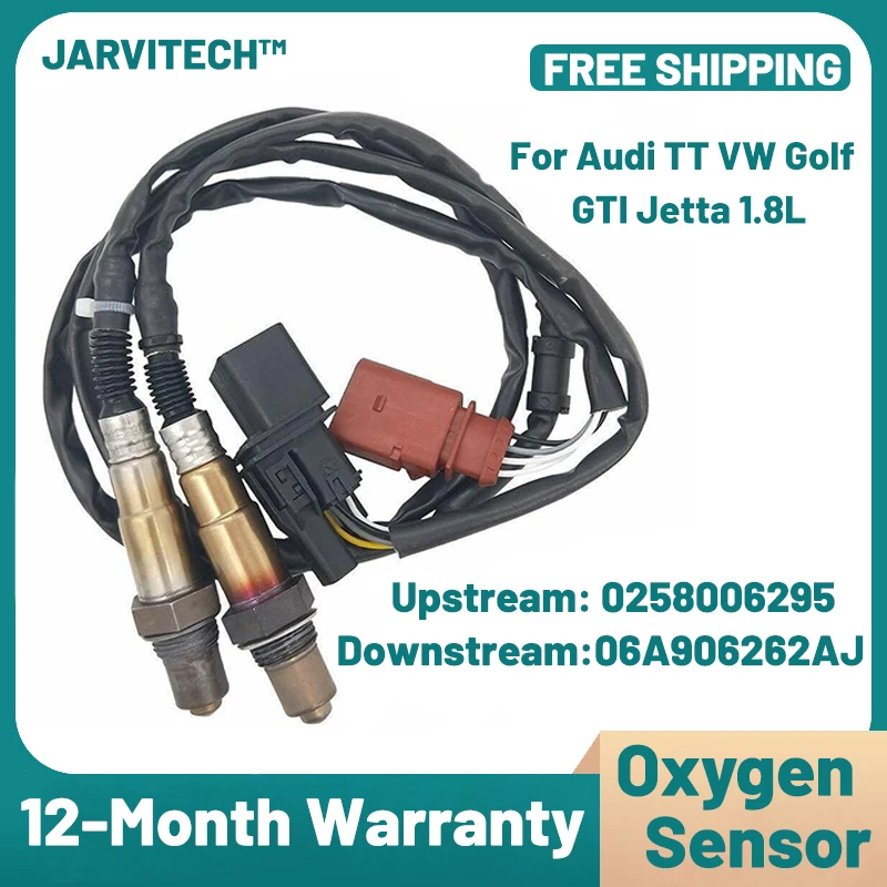 

0258007351 06A906262AJ Good Quality Lambda Oxygen Sensor For Skoda 99-05 Audi VW jie da 1.8L-L4 Part No#06A906262AF 06A906262BG
