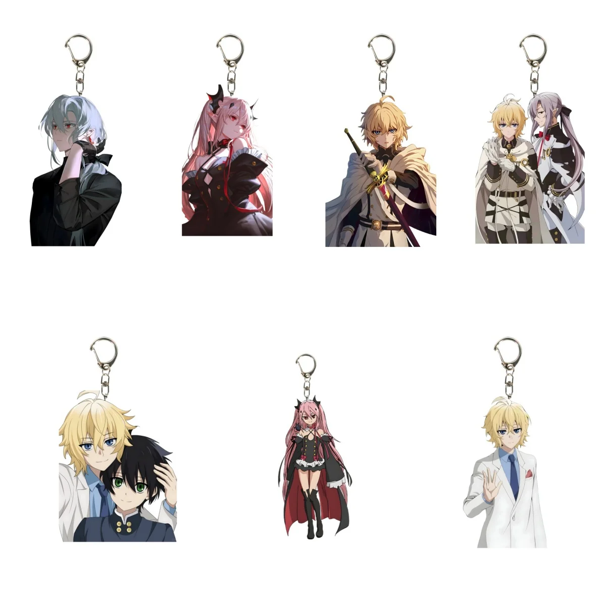 NEW AnimeSeraph of the End Acrylic Keychain Model Cosplay Charm Characters Ornament Accessories Goods  Christmas Gifts 6CM