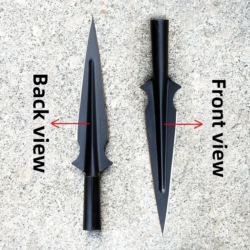 خنزير الرمح المحمولة والانفصال الحصان الرمح الزولو المجرف الأحمر الكرز الرمح رئيس المجرف أداة الدفاع عن النفس معدات التخييم في الهواء الطلق