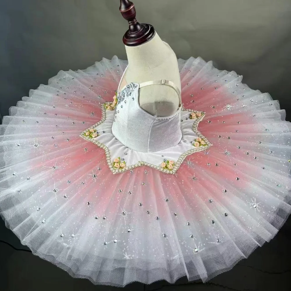 Professional Ballerina Ballet Tutu For Child Kids Girls Adults Women Flower Pancake Tutu Swan Dance Costumes Ballet Dress Girls