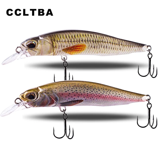 CCLTBA Long Casting Silent Sink Minnow Bait 7.5cm/9.0cm Przynęty wędkarskie Średni nurkowanie Wobbler Jerkbait Fishing Tackle
