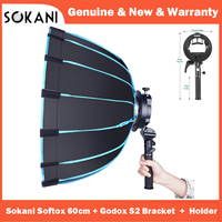 Sokani Octagon Speedlight Softbox + S2 Speedlite Bracket for Godox V1 Series AD200Pro AD400Pro V860III TT350 Series Flash