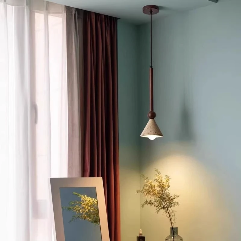 Middle ancient style new bedroom bedside pendant light retro homestay restaurant bar counter aisle entrance pendant light
