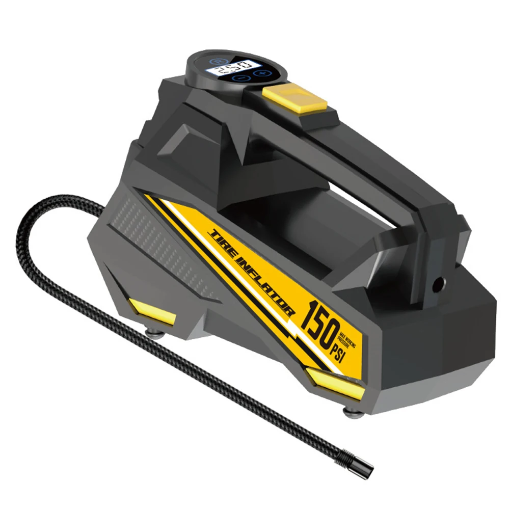 

150PSI Portable Car Inflator Pump with LED Light Bicycle Air Compressor Digital Display Electric Air Pump for Car Tires