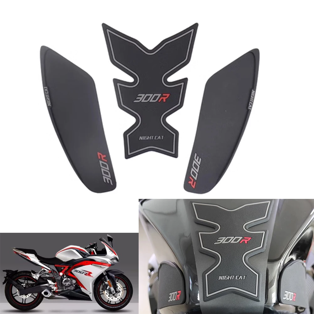 

Motorcycle Fuel Tank Pad Protector Sticker Side Pad Knee Grip Decal Kit Decoration For LONCIN Voge 300R 300RR Loncin 300rr