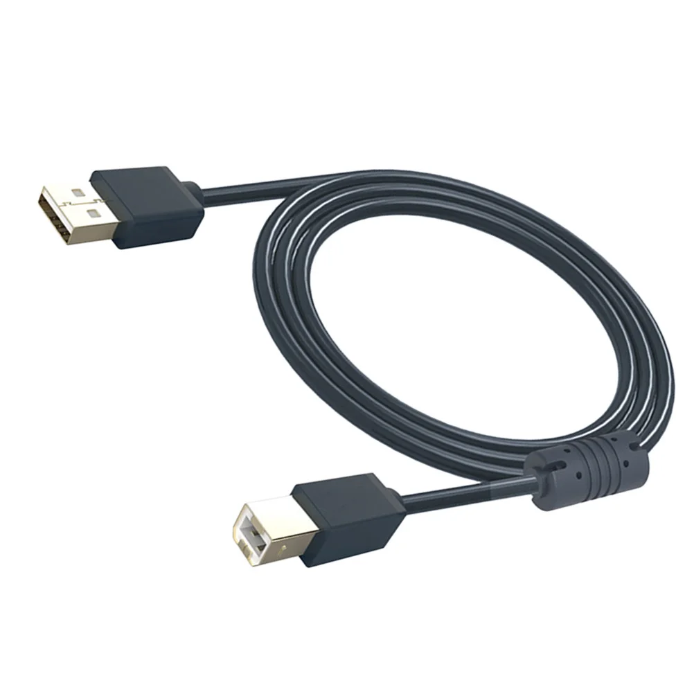 

3 Meters USB 2.0 Printer Cable Type Male to Male High Transfer Speed Sync Data Charging Cord Black USB 2.0 Printer Cable