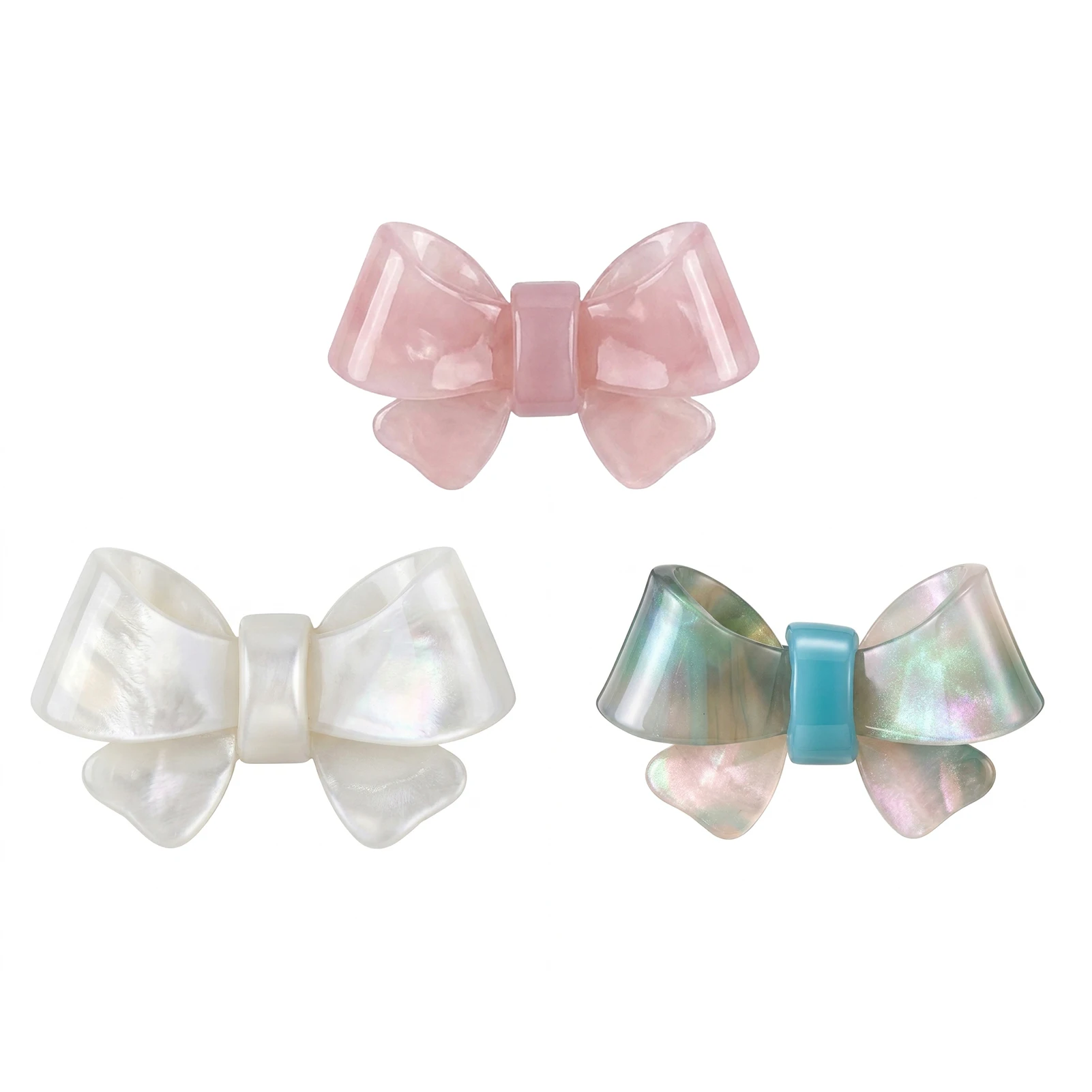 Acetate Bows DIY Accessory Transparent Jelly Texture For Hairwear Shoe Decoration