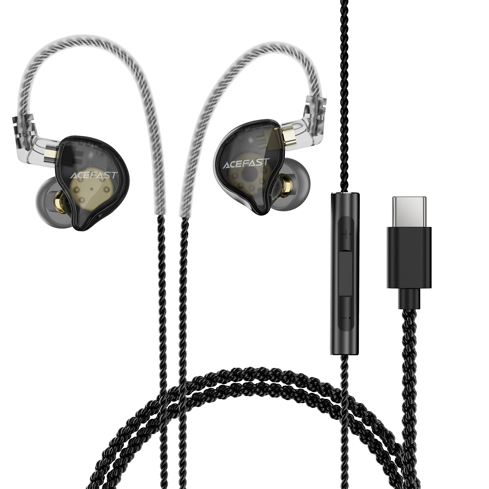 ACEFAST DAC Type C Bedrade Dynamische Oortelefoon Voor iPhone 17/16 HiFi Bass Stereo in Ear Gaming Lage Vertraging Oordopjes voor Samsung S22 S23