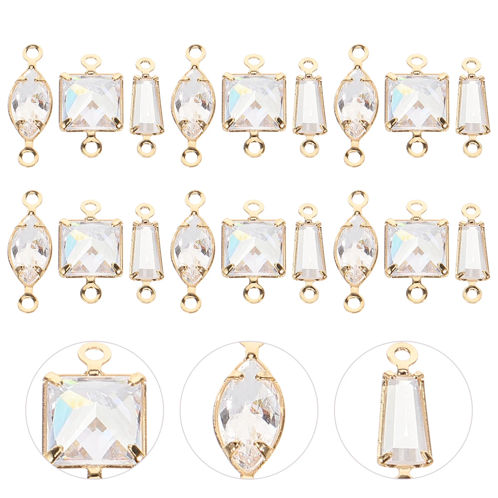 30Pcs DIY Jewelry Pendants Connectors Small Charms for Handcraft Necklace Bracelet Accessories Jewelry Making Charms