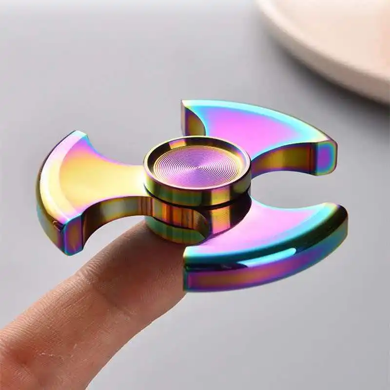 Fidget Spinner Stainless Steel EDC ADHD Anxiety Stress Reliever Toys Cool Stuff Gadgets Exquisite Gifts For Adults Teens Boys
