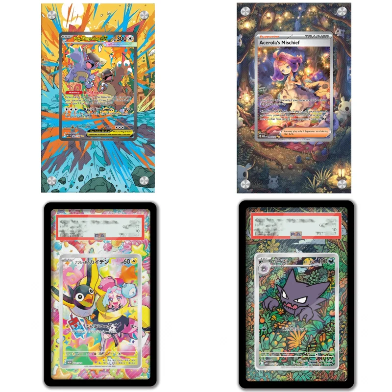 

Art Display For Pokemon Card Display PTCG Haunter Kangaskhan MEGA Anime Game Expand Art Gifts Self Made Acrylic Protective Case