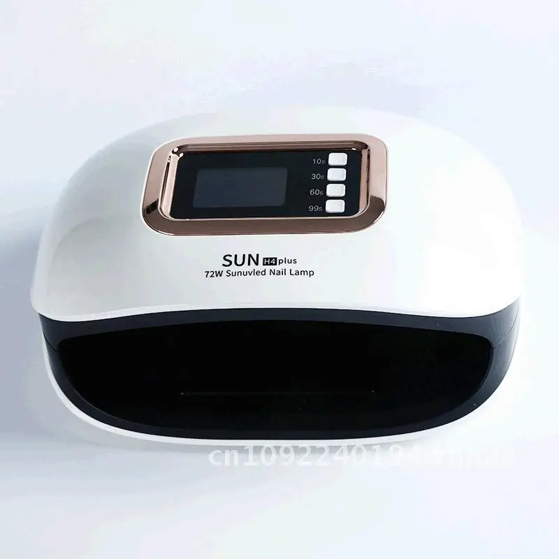 H4plus 72W High Power Nail Light Therapie Lamp Wit Inductie Sneldrogend UV Lamp voor Nagellak Droger En lijm Bakken