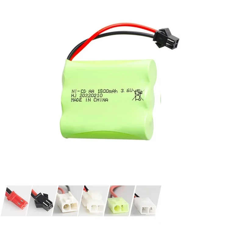 Ni-CD 3.6V 1800mah Battery + 3.6v Charger For Rc toy Car Tank Train Robot Boat Gun AA 3.6v Rechargeable Battery Pack