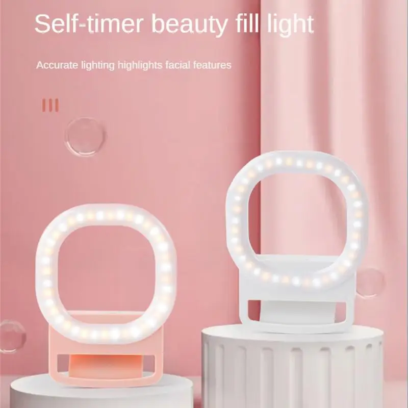 Mini Fill Light Mobile Phone Taking Photos Live Streaming Beauty Selfie Lights Usb Rechargeable Fill Lamp Selfie Lights