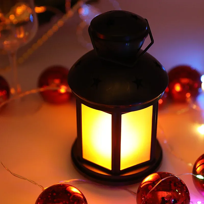 Multifunctional Camping Lamp with Retro Flame Effect