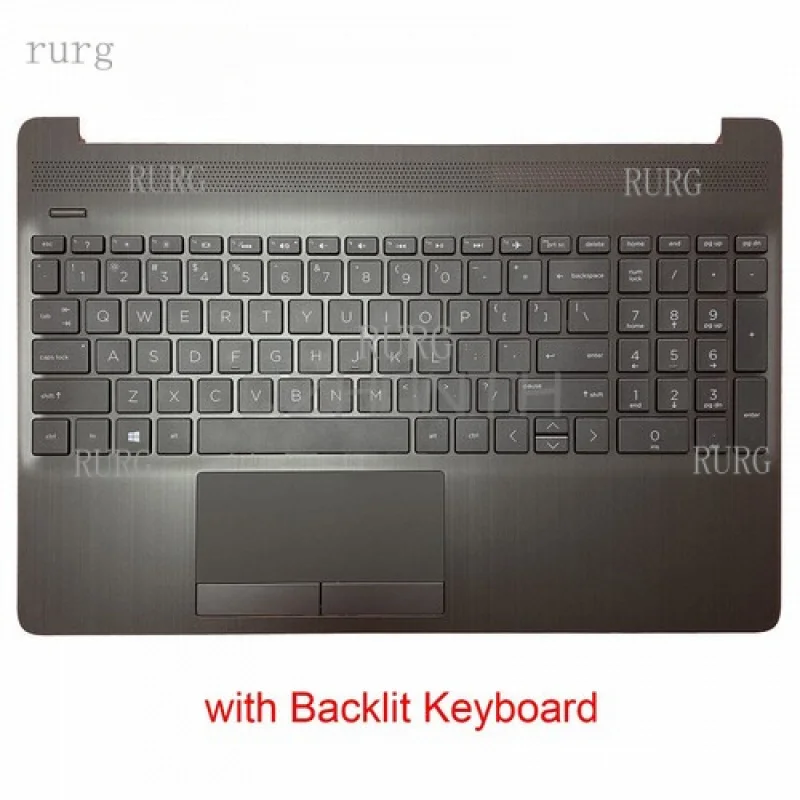 

L New For HP 15-DW 15s-DU 15s-DY Palmrest with Backlit Keyboard L52020-001 15.6"