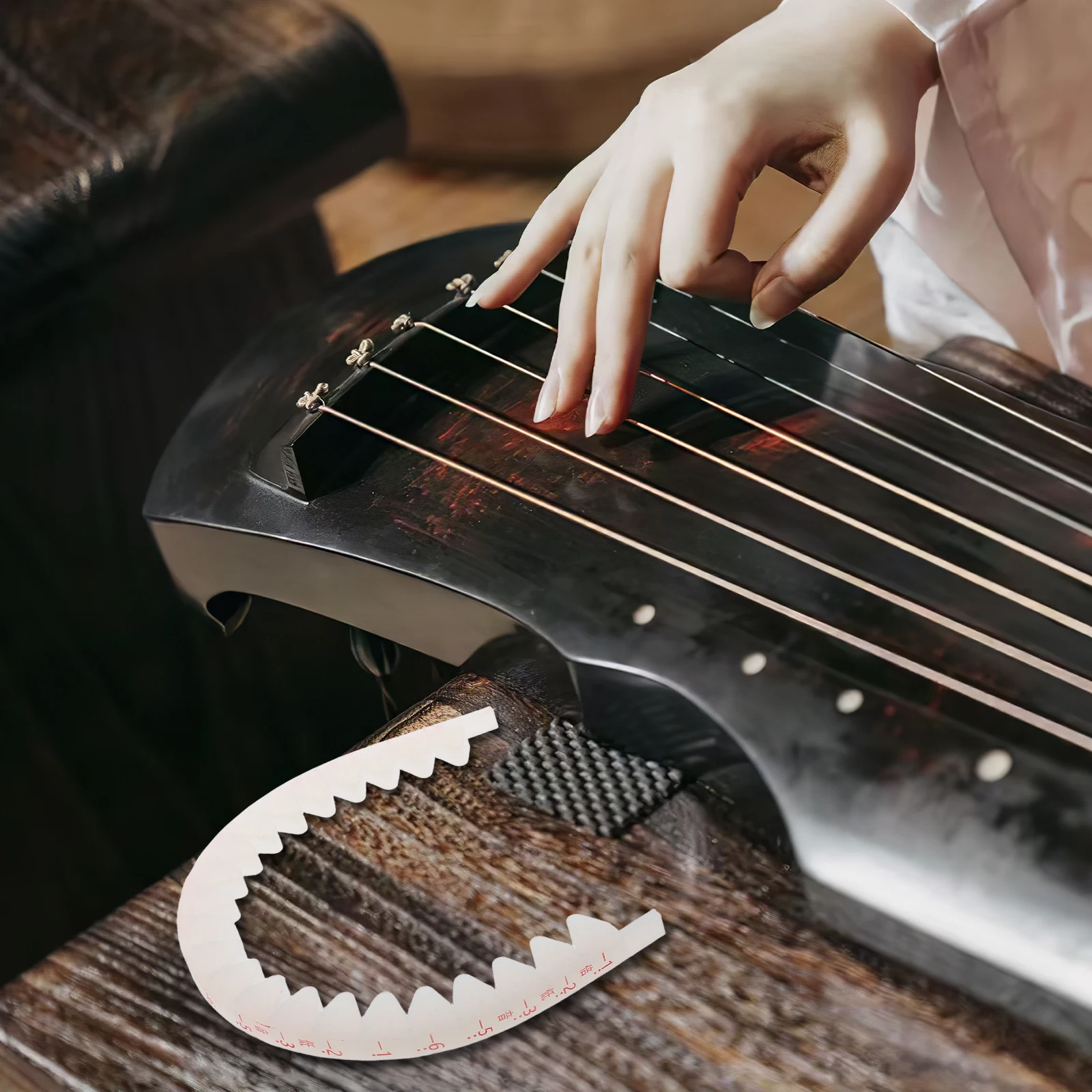 

Mute Belt Noise Reduction Sound Dampening Tool Sponge Strip Quiet Practice Accessory Guzheng Training Tool Household Guzheng