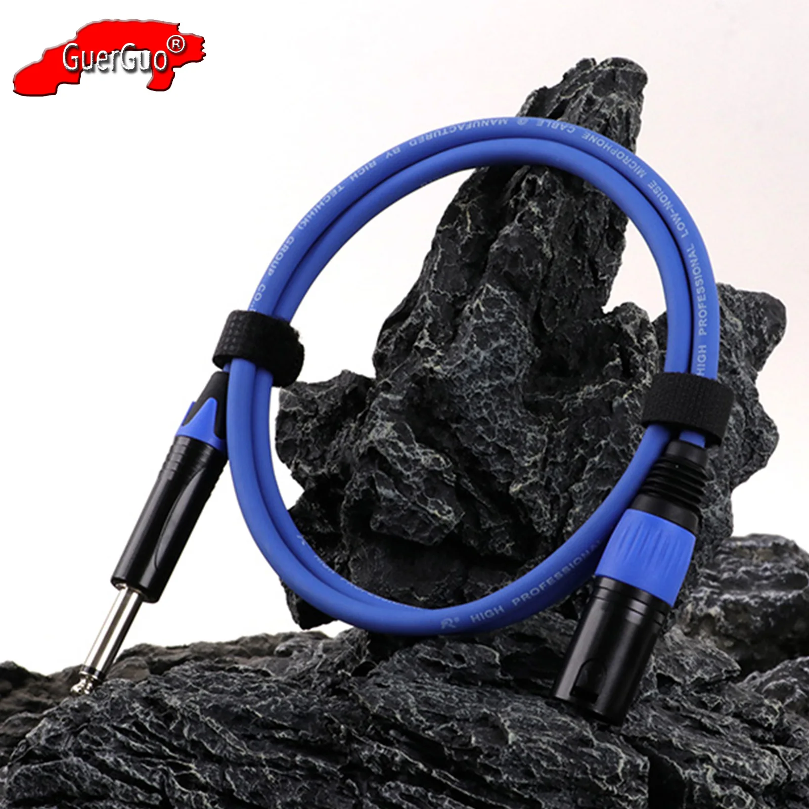

1/4" TS to XLR Male Cable,6.35mm Mono Male Jack to 3Pin XLR Male Microphone Shielded Line Unbalanced MIC Audio Extension Cord