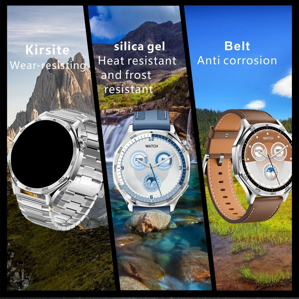 2025 新しい男性女性屋外コンパススマートウォッチ青歯通話スポーツフィットネス心拍数 NFC 腕時計地図ナビゲーションスマートウォッチ