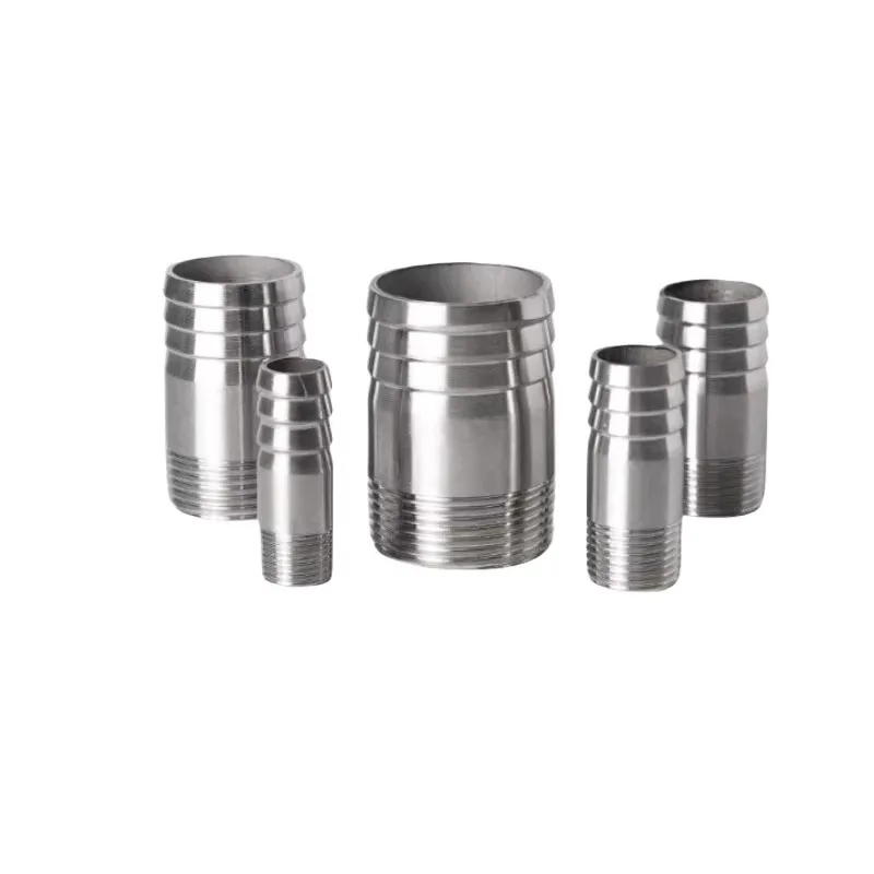 تركيب خرطوم من الفولاذ المقاوم للصدأ 304 مع خيوط خارجية ممتدة على طراز باغودا لموصلات الخرطوم المطاطية #3