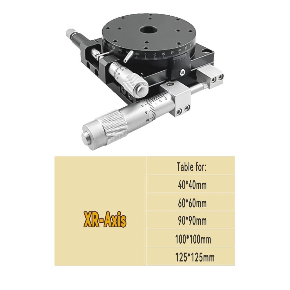 High Precision Manual Fine-Tuning Slide Table With Differential Head XYZR Single/Multi Axis Optical Medical Equipment image 3
