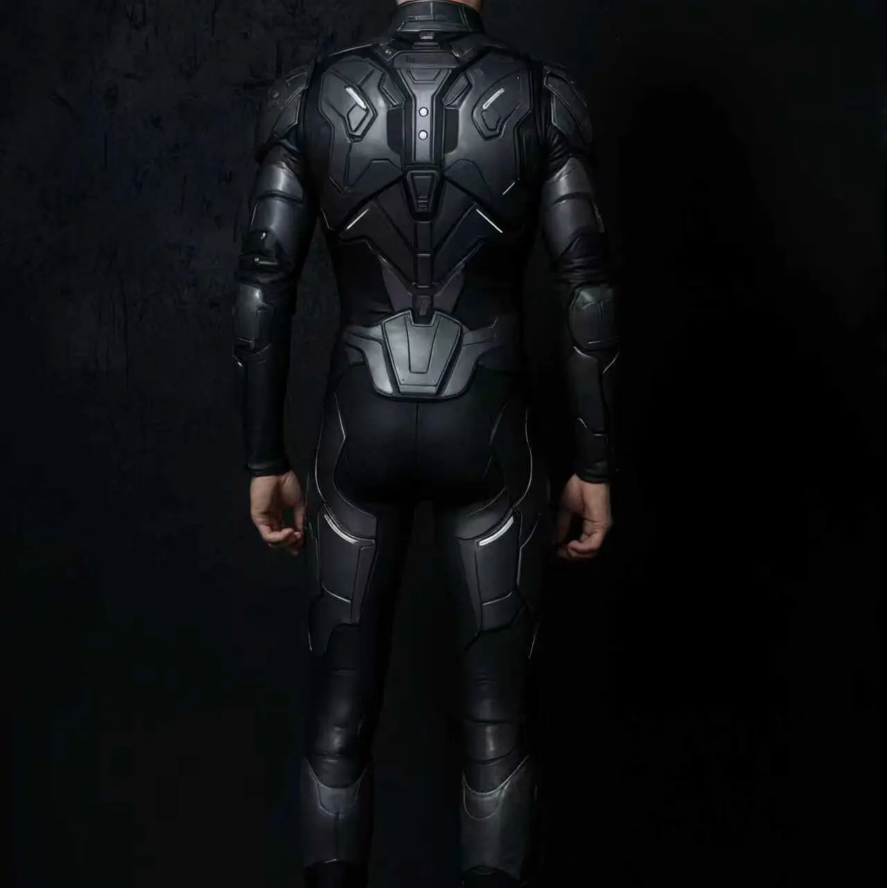 Herren Rüstungs-Muskelanzug, Karneval, Mechanischer Bodysuit, Halloween-Party, Bühnenauftritt, Cosplay-Kostüm, Strumpfhose – Detail 27