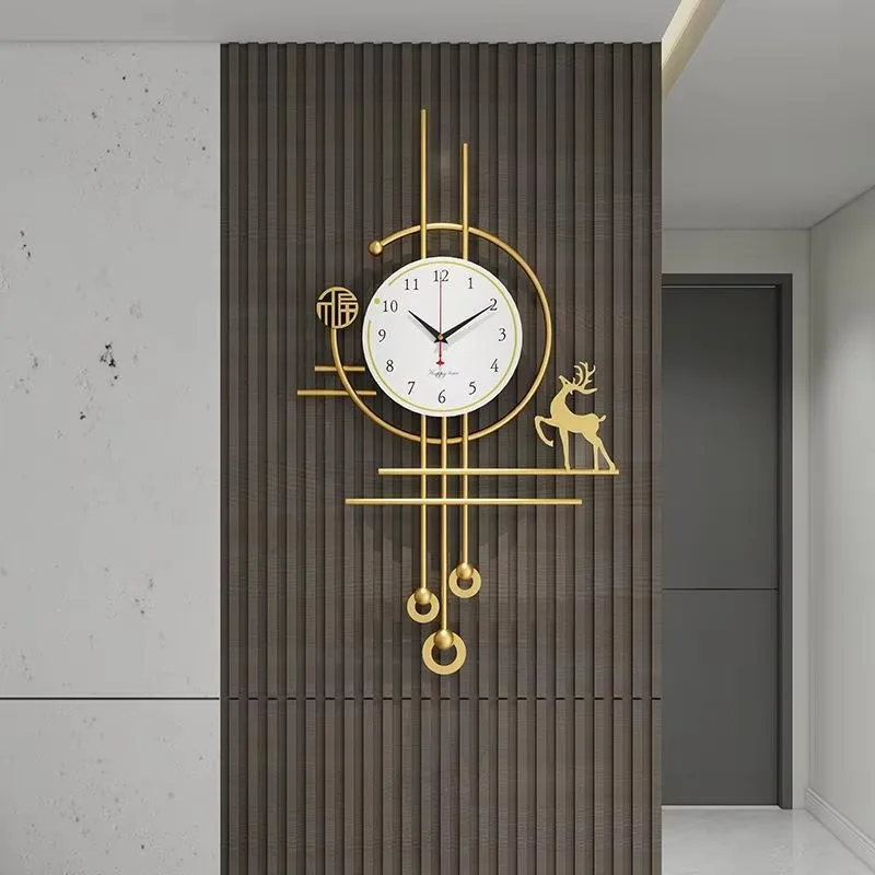 Reloj de Pared Original de Primera Calidad, Reloj de Pared de Metal Personalizado de Lujo, Reloj de Pared Grande Clásico Moderno, Decoración de Pared