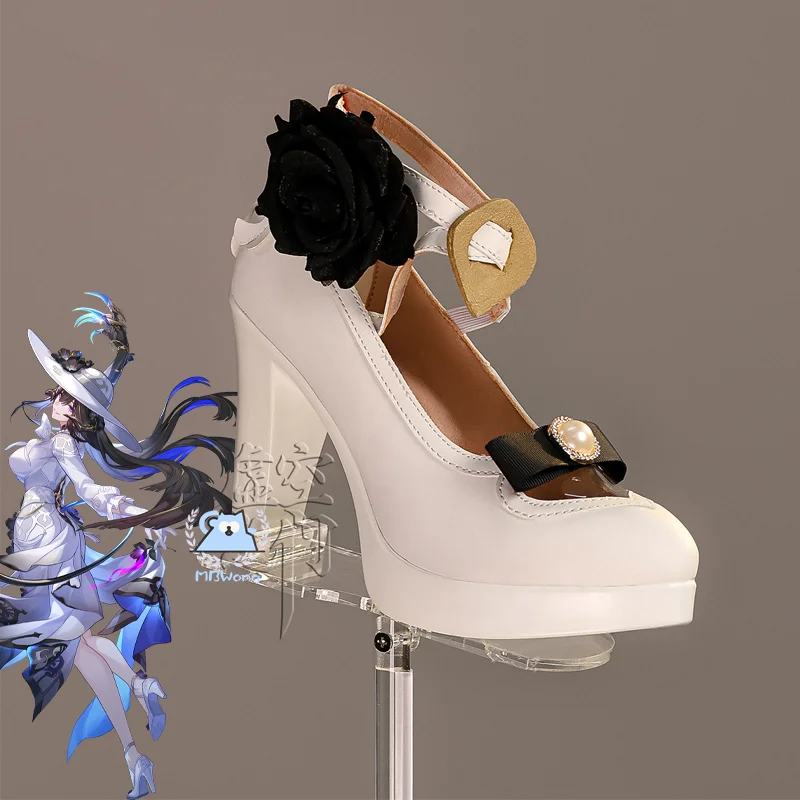 Juego Honkai Star Rail The Dahlia, zapatos de Cosplay, bota de Cosplay de Constance, zapatos de tacón alto para fiesta de Halloween, juego de rol, accesorio para adultos