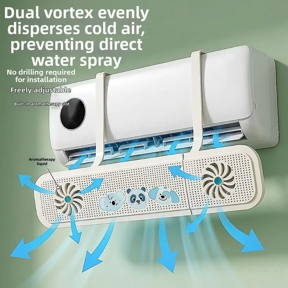 Adjustable Air Conditioner Windshield Expandable Hanging Air Conditioner Outlet Baffle Energy Saving Safe
