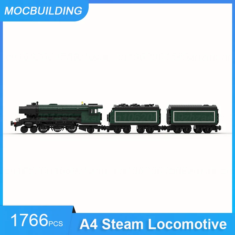 MOC Building Blocks Lner Class A4 Steam Locomotive Train Model DIY Assemble Bricks Transportation Creative Toys Gifts 1766PCS