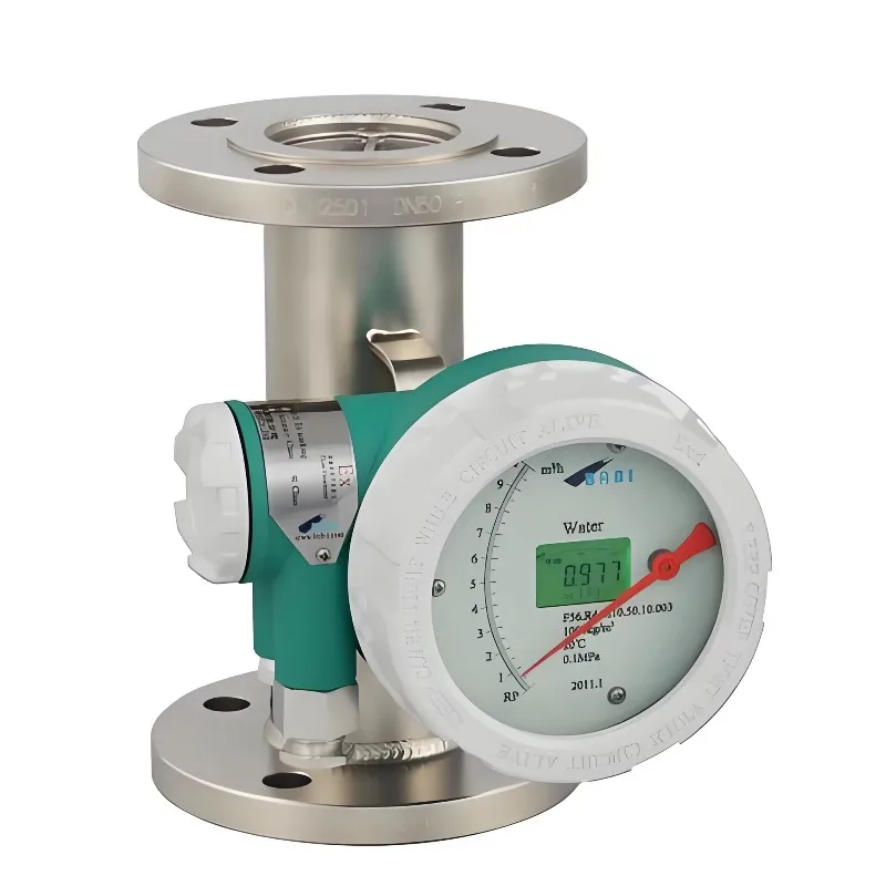 Digital Display Variable Area Flowmeter Sensor Stainless Steel Liquid