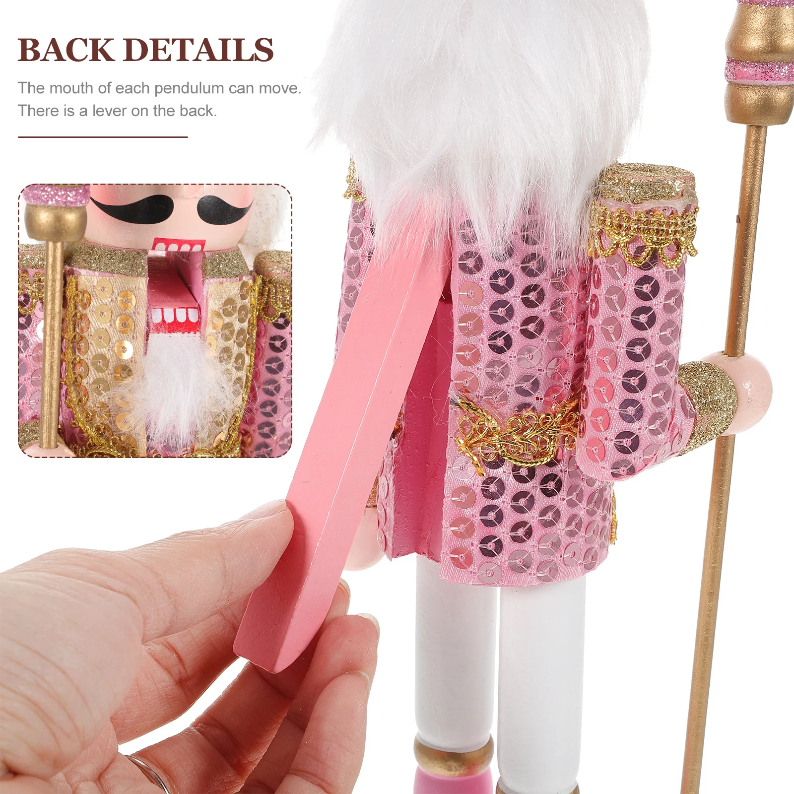 

Traditional Christmas Nutcracker Wooden Ornament Craftsmanship Detail for Holiday Home Decor Festive Indoor Display Xmas Cheer